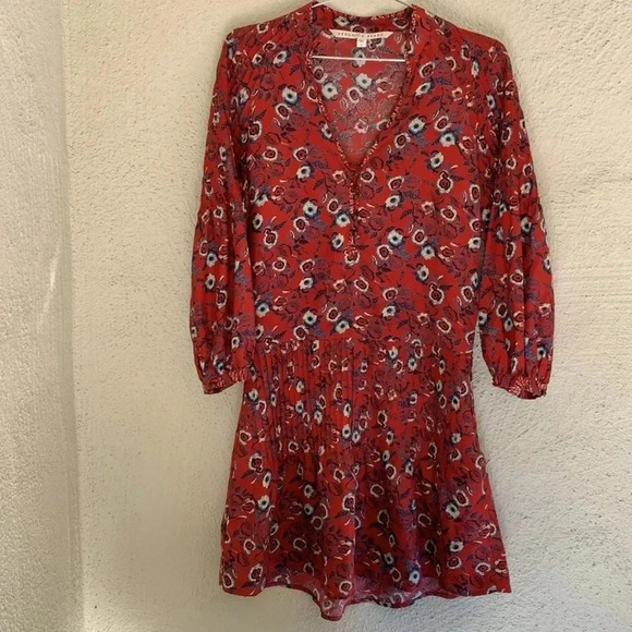 Veronica Beard Palmetto Pintuck Boho Dress Size 2 - Picture 3 of 9